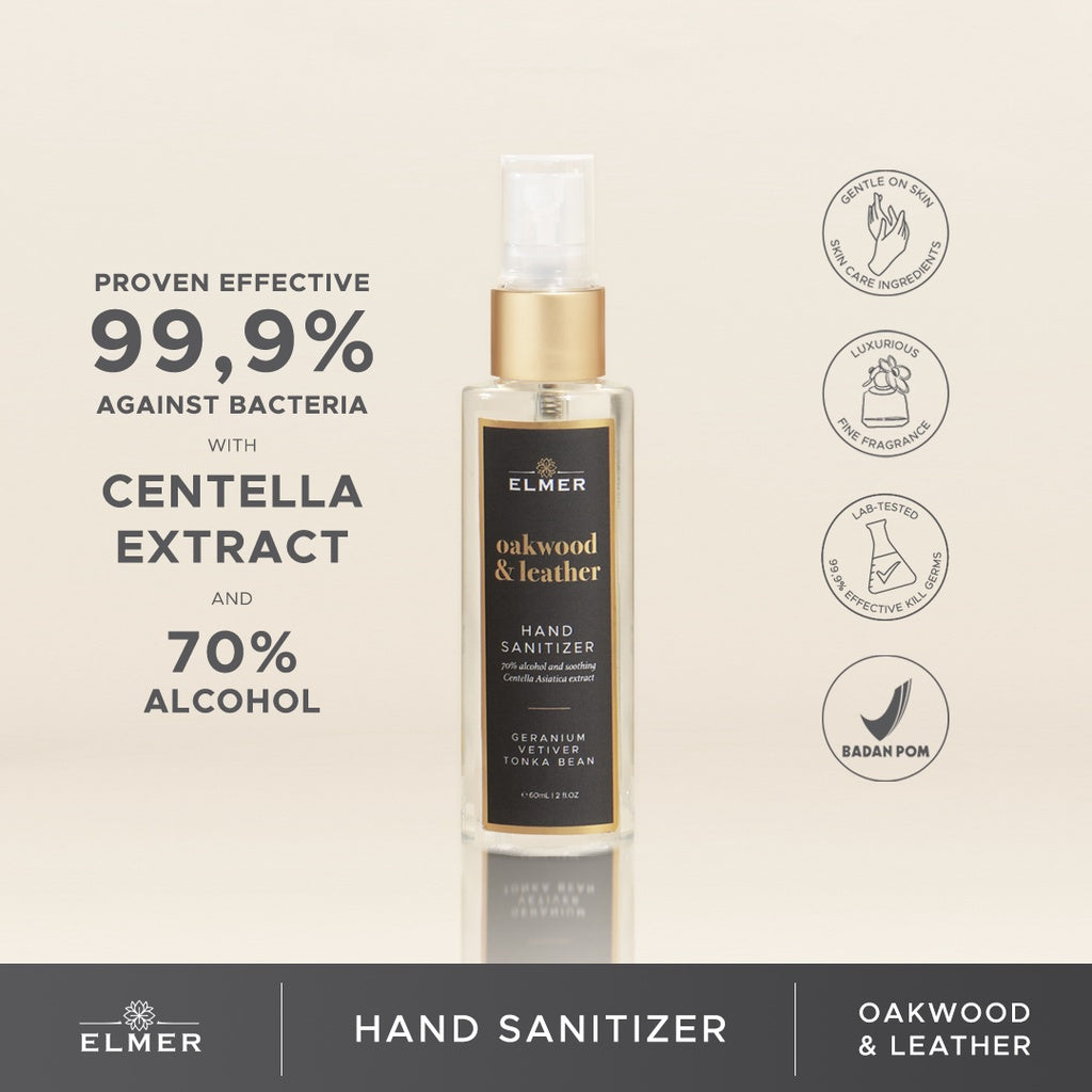Hand Sanitizer Oakwood & Leather