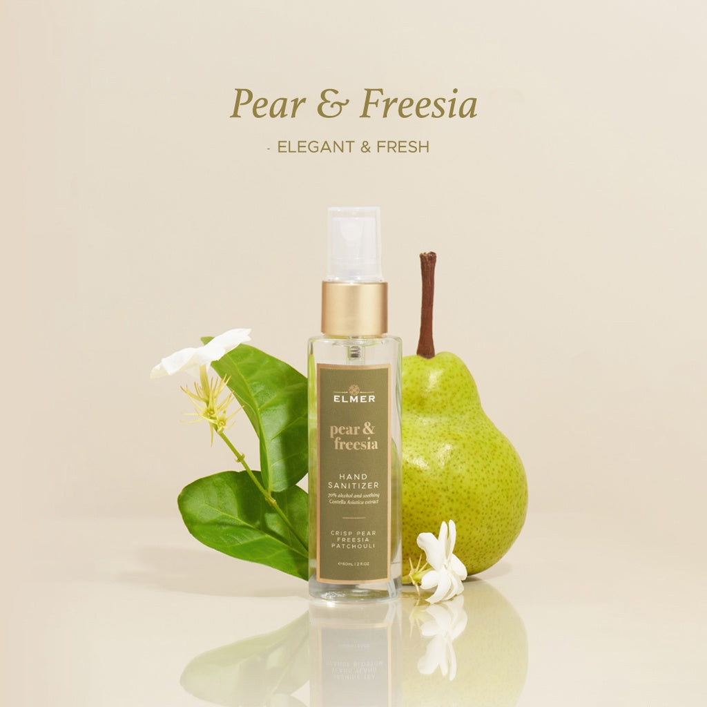 ELMER Pear & Freesia Hand Sanitizer 60ml 70% Alcohol Spray Pembersih Tangan Antiseptic Antiseptik Alkohol