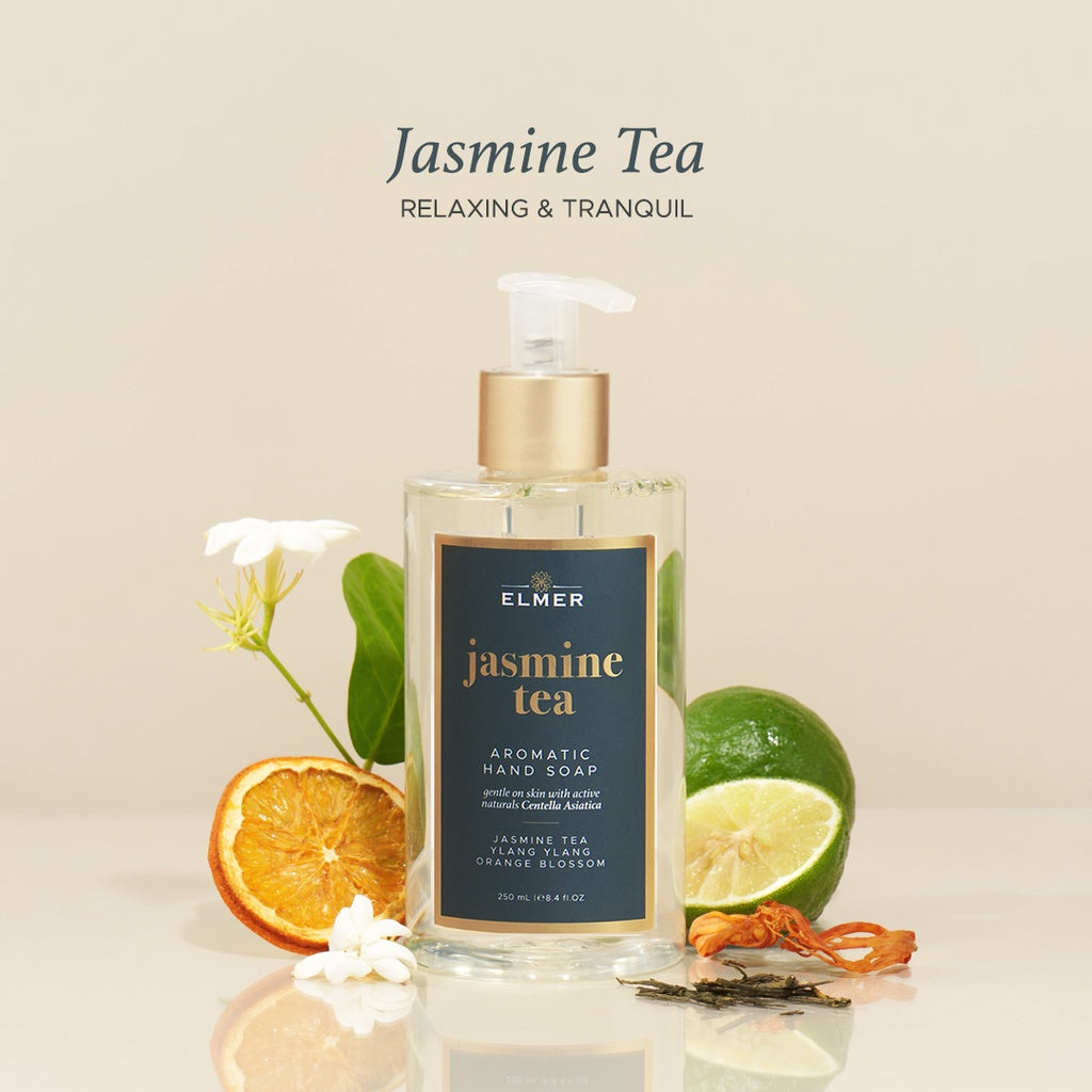 ELMER Jasmine Tea Hand Soap 250ml Gel Aromatic Antibacterial Sabun Cuci Tangan Teh Melati Hand Wash Antiseptic