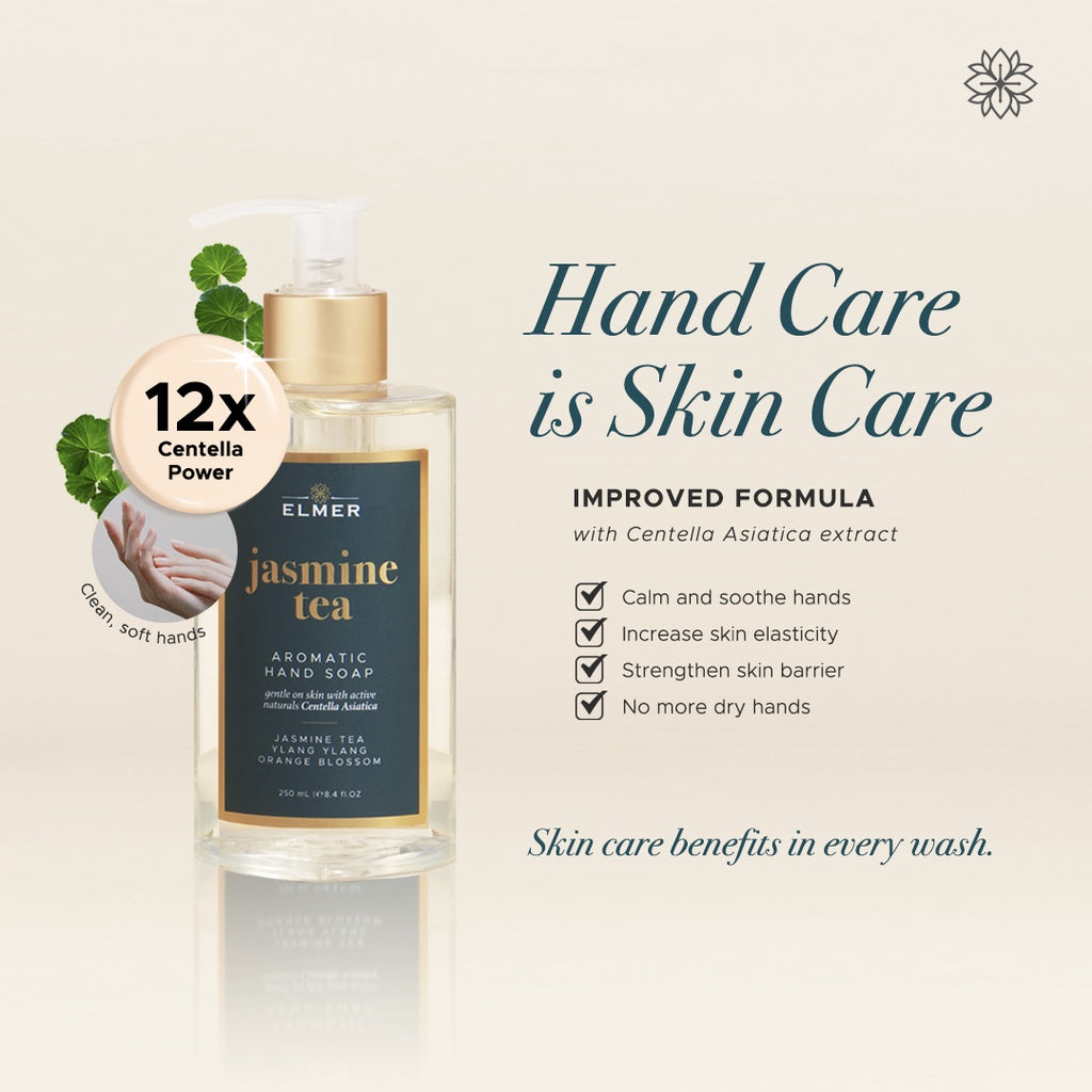 ELMER Jasmine Tea Hand Soap 250ml Gel Aromatic Antibacterial Sabun Cuci Tangan Teh Melati Hand Wash Antiseptic