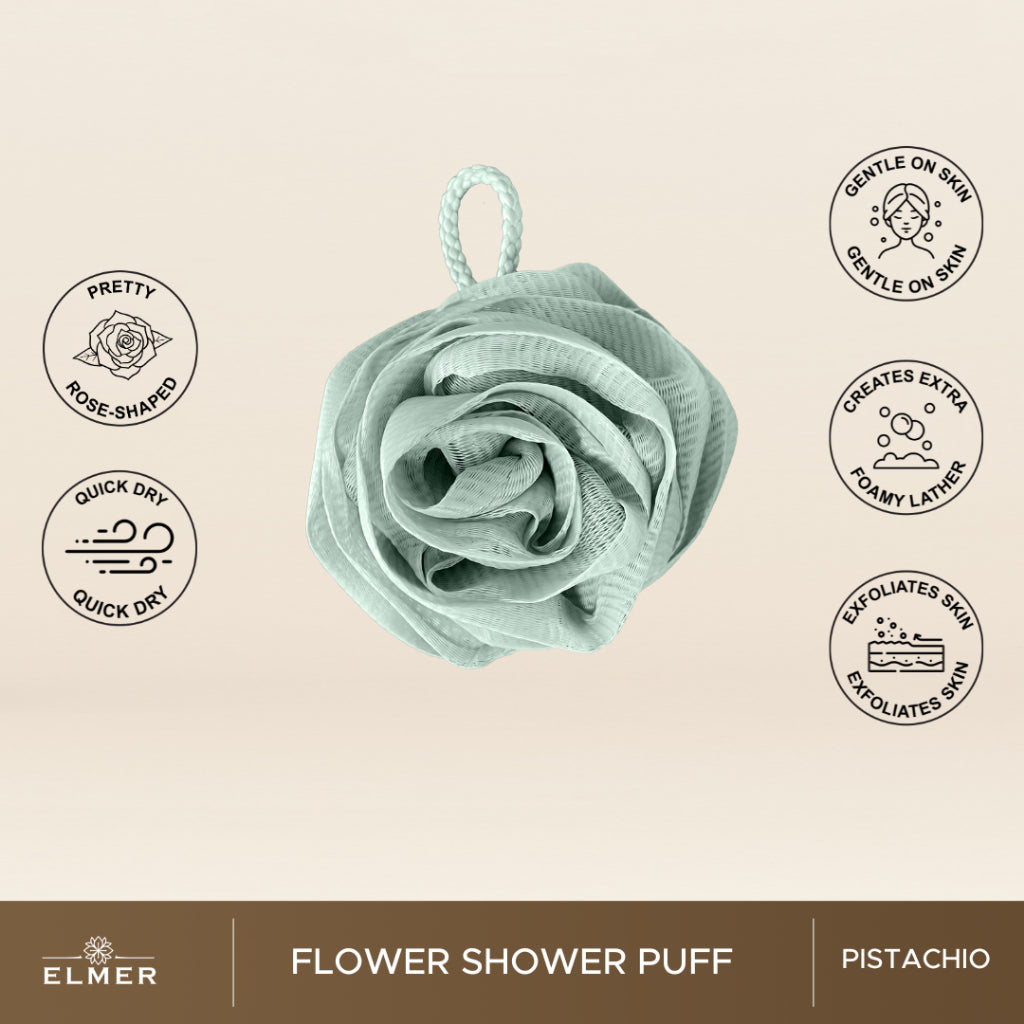 ELMER Flower Shower Puff