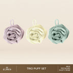 ELMER Trio Flower Shower Puff Set