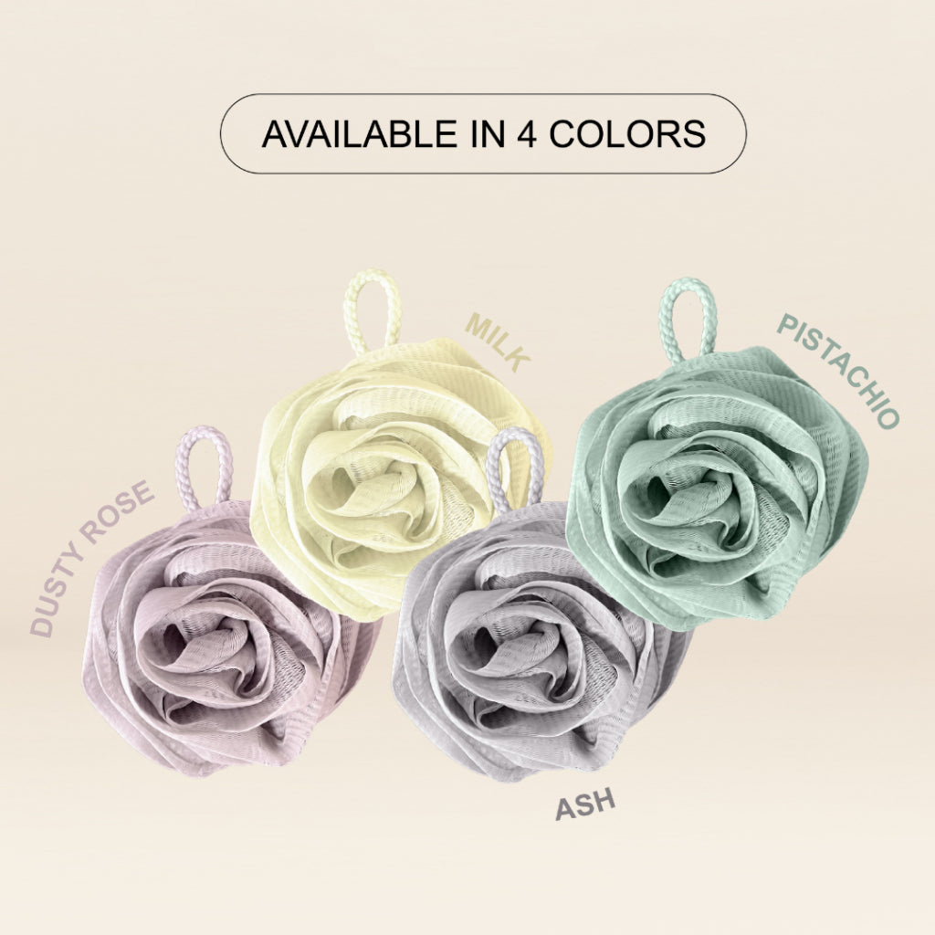 ELMER Trio Flower Shower Puff Set