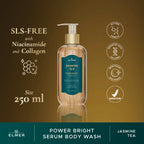 ELMER Jasmine Tea Body Wash Power Bright Serum With Niacinamide And Collagen Sabun Mandi Shower Teh Melati