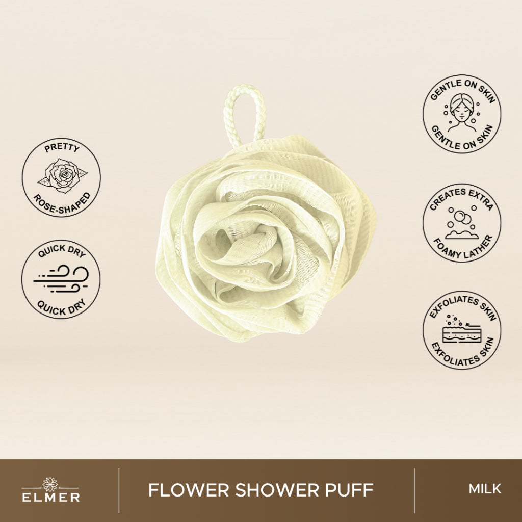 ELMER Flower Shower Puff