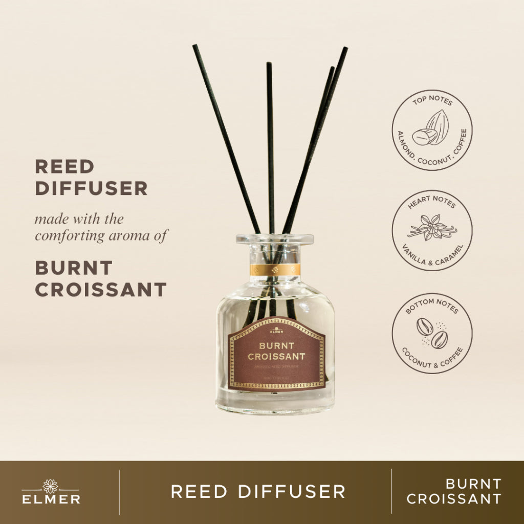 Burnt Croissant Reed Diffuser 150ml Aromatherapy