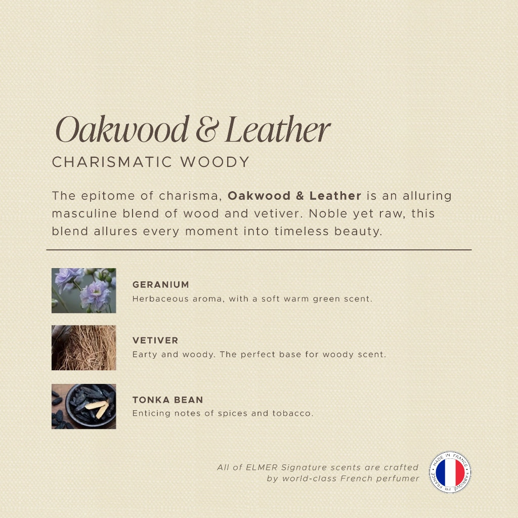 ELMER Oakwood & Leather Body Wash Power Bright Serum With Niacinamide And Collagen Sabun Mandi Shower Soap