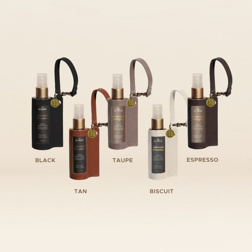 ELMER Classic Series Leather Sanitizer Holder Tempat Gantungan Pembersih Tangan Antiseptic Antiseptik