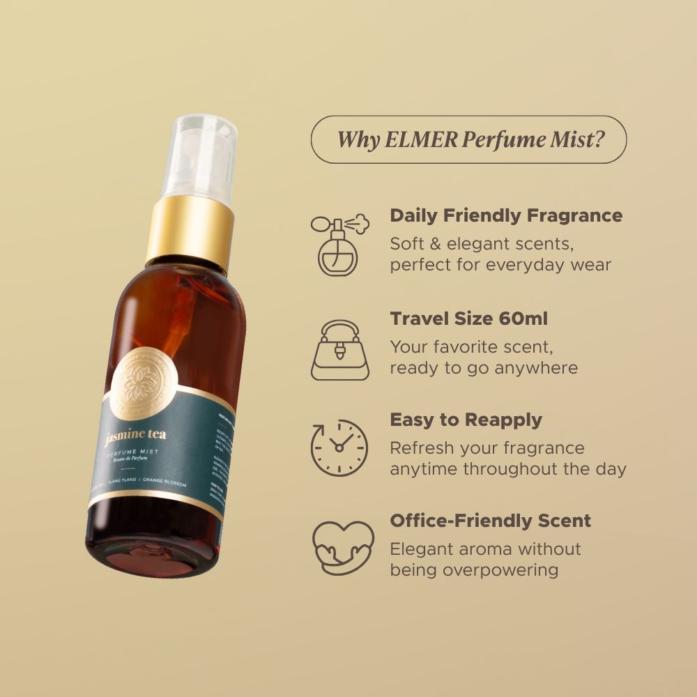 ELMER Pear & Freesia Perfume Mist 60ml Brume De Parfum With Luxurious Fragrance
