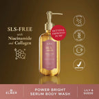 ELMER Bundle of 2 Body Wash 500ml Power Bright Serum With Niacinamide And Collagen Sabun Mandi Bundling