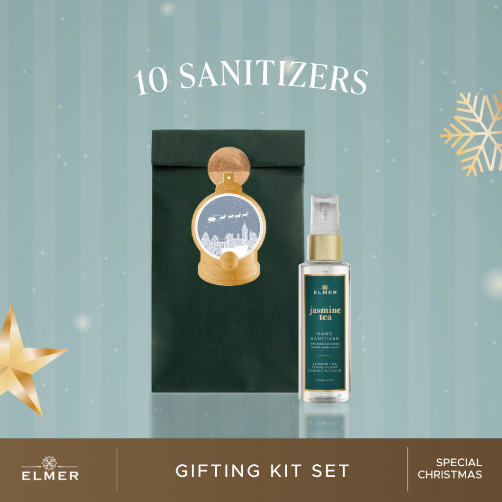 CHRISTMAS Gifting Kit Set 10 Hand Sanitizer 60ml 70% Alcohol  | ELMER