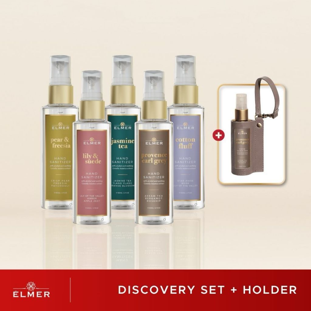 ELMER Discovery Set 5 Hand Sanitizer 60ml 70% Alcohol Paket Spray Pembersih Tangan Antiseptic Antiseptik