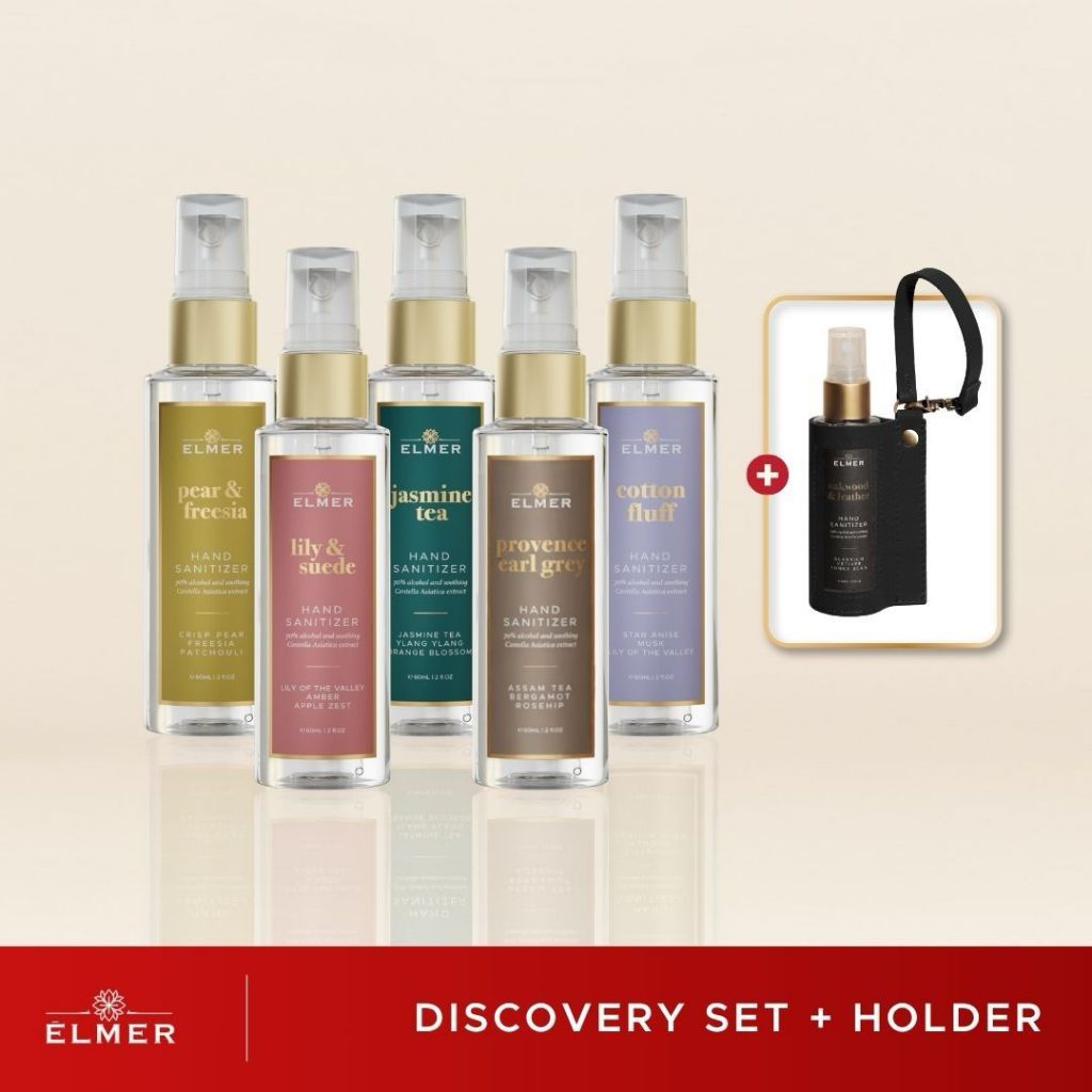 ELMER Discovery Set 5 Hand Sanitizer 60ml 70% Alcohol Paket Spray Pembersih Tangan Antiseptic Antiseptik