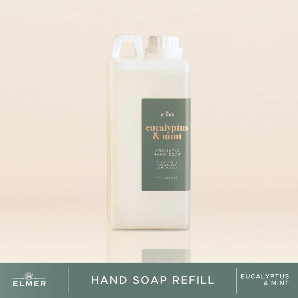 ELMER Refill Hand Soap 1000ml Gel Aromatic Antibacterial Isi Ulang Sabun Cuci Tangan Antiseptik