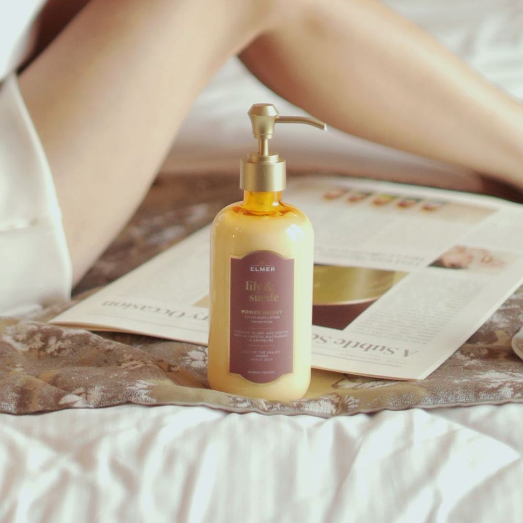 Body Lotion - Eucalyptus & Mint (Power Bright Serum Body Lotion ELMER) | Body Lotion 500ml | Mencerahkan & Melembabkan | Tidak Lengket | Wangi Tahan Lama