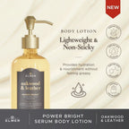 Body Lotion - Oakwood & Leather (Power Bright Serum Body Lotion ELMER) | Body Lotion 500ml | Mencerahkan & Melembabkan | Tidak Lengket | Wangi Tahan Lama