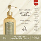 Body Lotion - Pistachio Brulee (Power Bright Serum Body Lotion ELMER) | Body Lotion 500ml | Mencerahkan & Melembabkan | Tidak Lengket | Wangi Tahan Lama